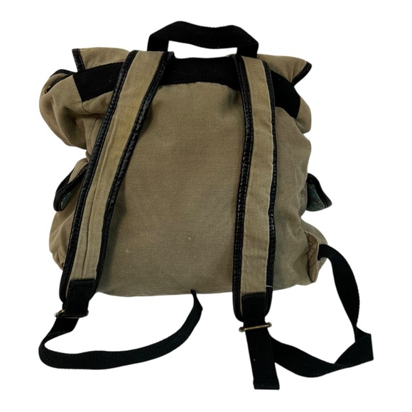 Kirra Pac-sun Backpack Shoulder Bag Satchel Y2K Brown Cotton Floral Floral - Picture 3 of 14